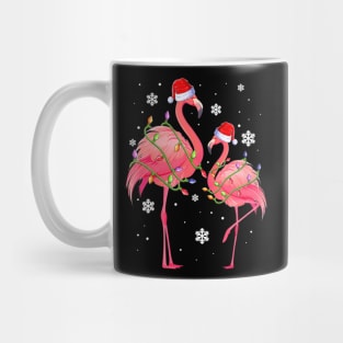 Pink Santa Flamingo Christmas Apparel Funny Girls Women Mug